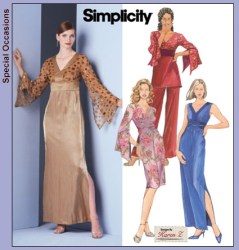5299 Simplicity  INSET DRESS LENGTHS SLVS OR NOT, TUNIC,PANTS PATTERN 6-22 2 Sizes Choice Uncut